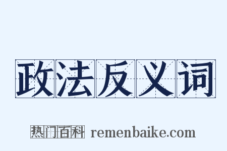 政法反义词是什么意思的图片